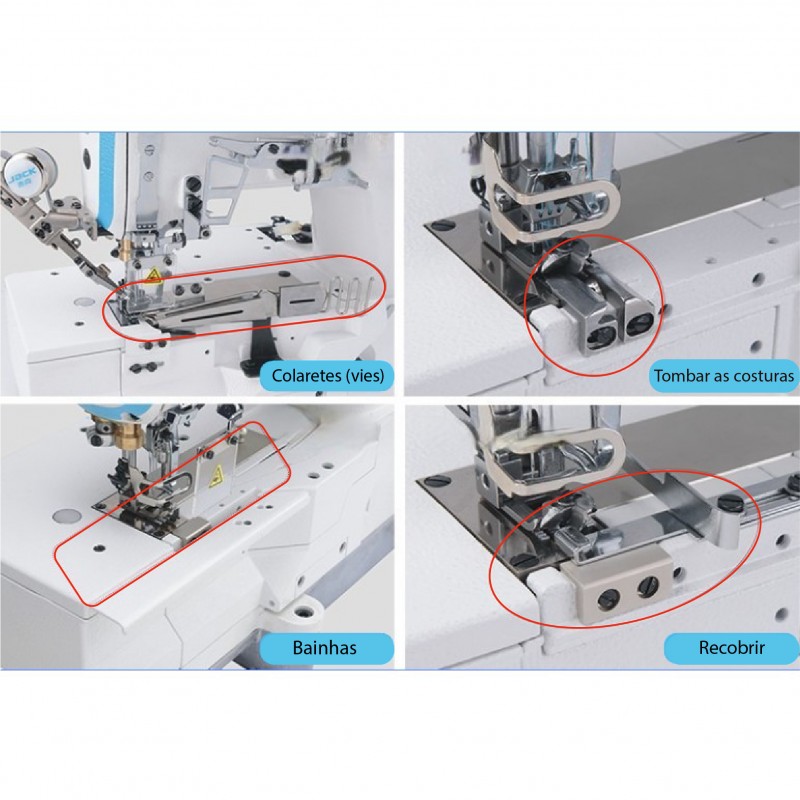 Máquina de Recobrimento Jack W4-D c/ Kit Multifunções