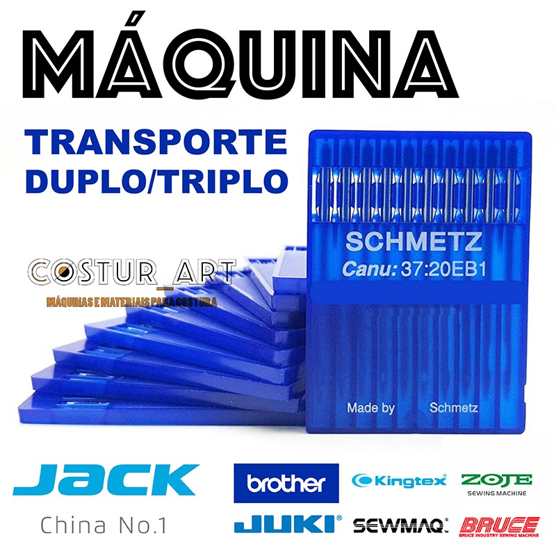 Agulhas Para Máquina de Costura Industrial (Transporte Duplo/Triplo) - Schmetz