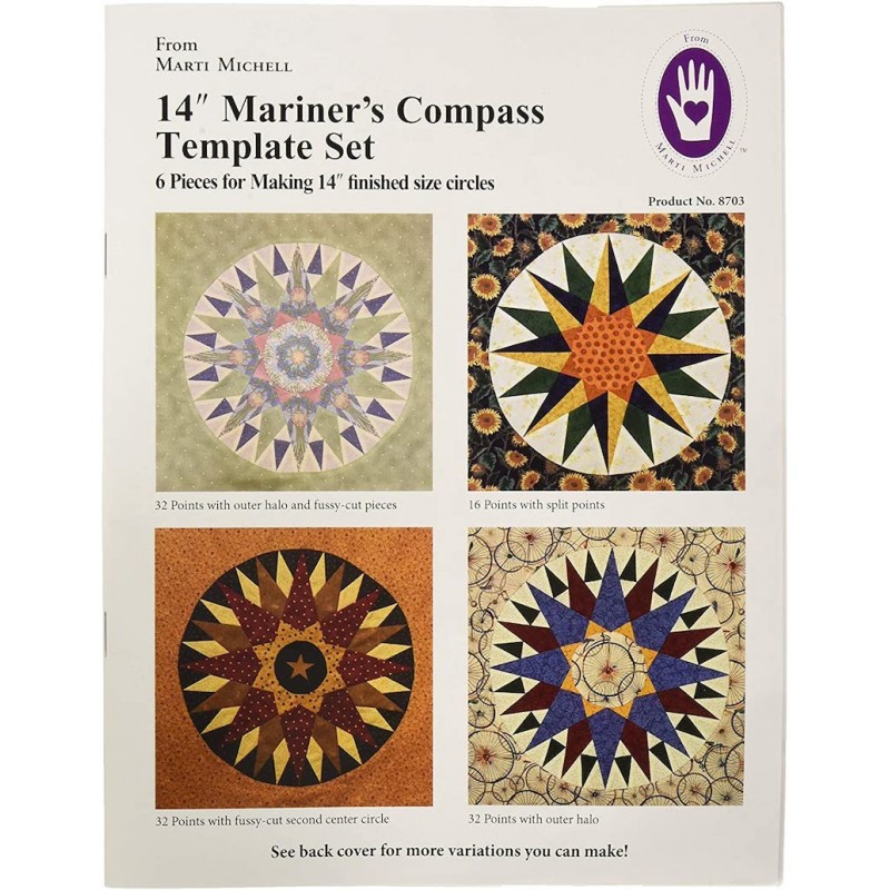 14" Mariner's Compass Template Set