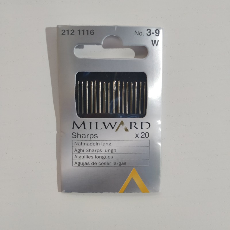 Agulhas de Coser Largas Nº3-9 (20Uni) - MILWARD