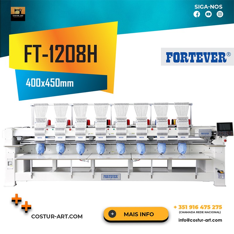 Máquina de Bordar FORTEVER FT-1208H(400x450mm)