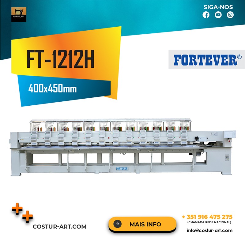 Máquina de Bordar FORTEVER FT-1212H(400x450mm)