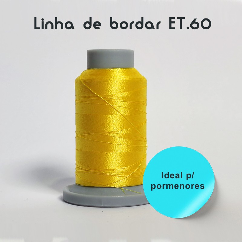 Linhas de Bordar á Máquina - Polyester ET.60 (1500M) p/ Pormenores