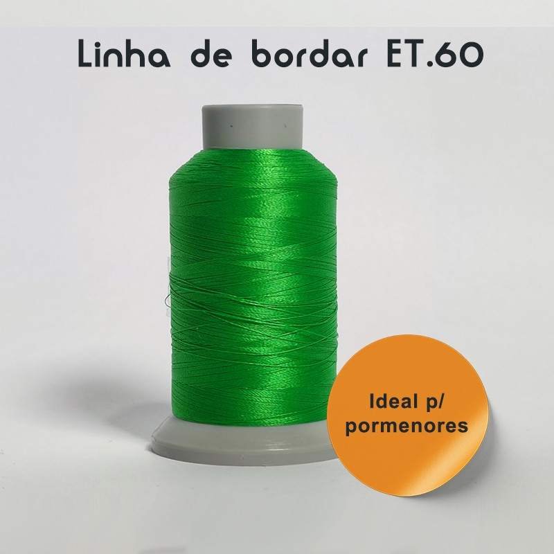 Linhas de Bordar á Máquina - Polyester ET.60 (1500M) p/ Pormenores