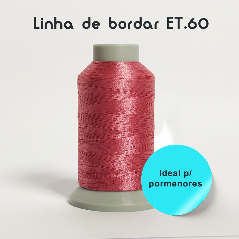 Linhas de Bordar á Máquina - Polyester ET.60 (1500M) p/ Pormenores