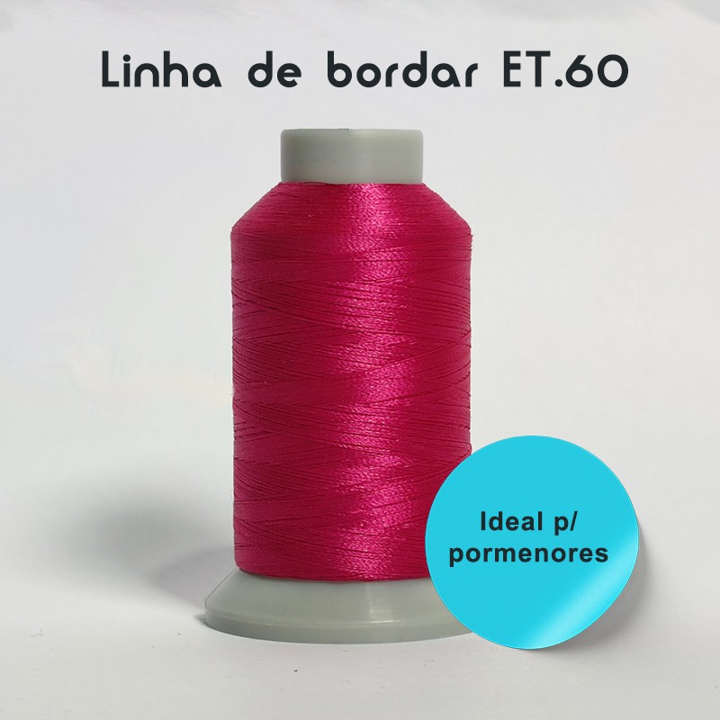 Linhas de Bordar á Máquina - Polyester ET.60 (1500M) p/ Pormenores