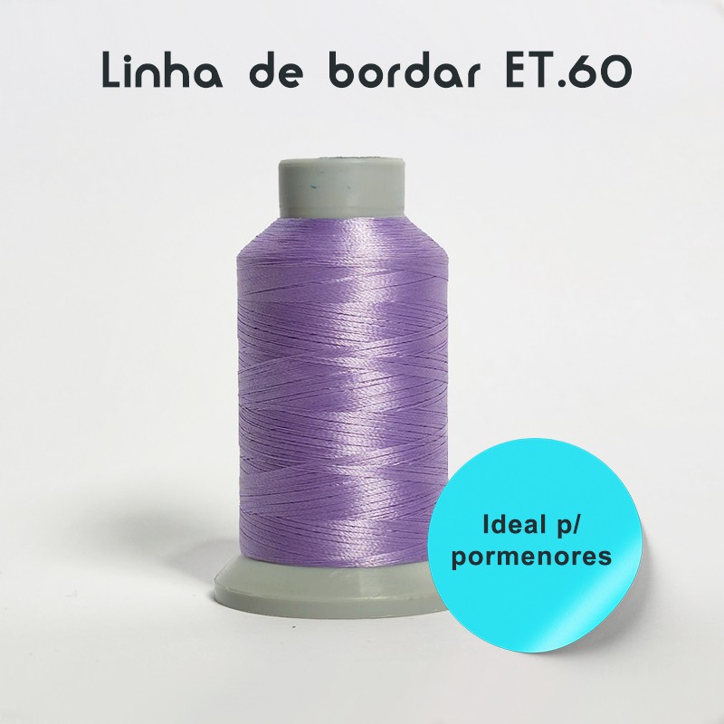 Linhas de Bordar á Máquina - Polyester ET.60 (1500M) p/ Pormenores