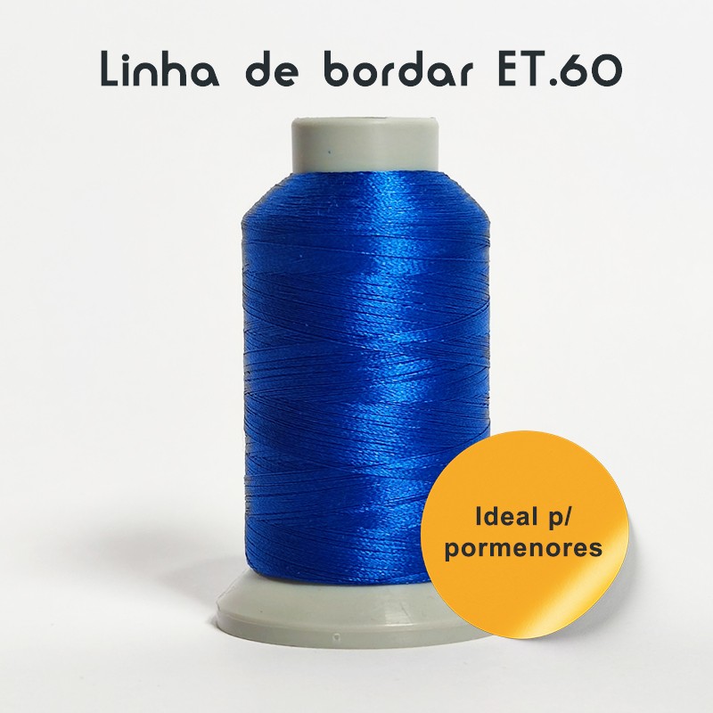 Linhas de Bordar á Máquina - Polyester ET.60 (1500M) p/ Pormenores