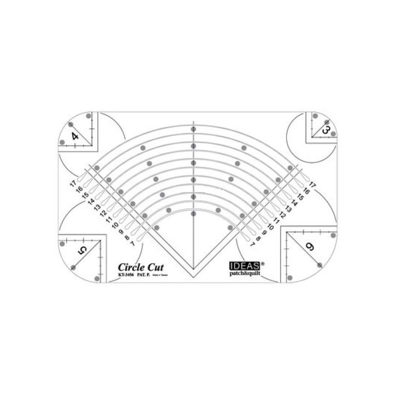 Régua "Circulo Criativo" 3-17cm - IDEAS