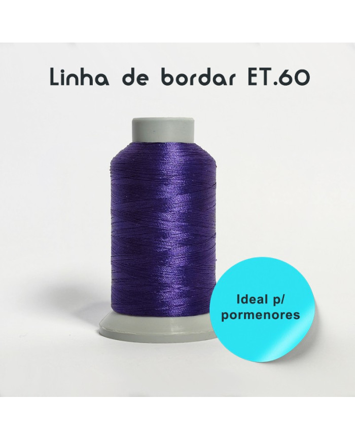 Linhas de Bordar á Máquina - Polyester ET.60 (1500M) p/ Pormenores