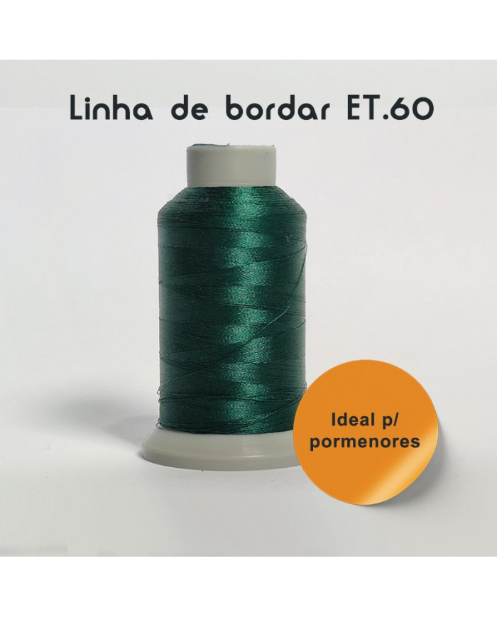 Linhas de Bordar á Máquina - Polyester ET.60 (1500M) p/ Pormenores