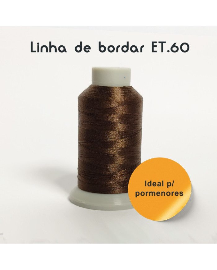 Linhas de Bordar á Máquina - Polyester ET.60 (1500M) p/ Pormenores