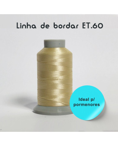 Linhas de Bordar á Máquina - Polyester ET.60 (1500M) p/ Pormenores