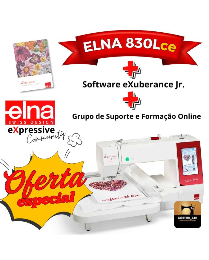 ELNA 830L "Creative Edition" + Software Exuberance Junior C/ Oferta da Formação Online