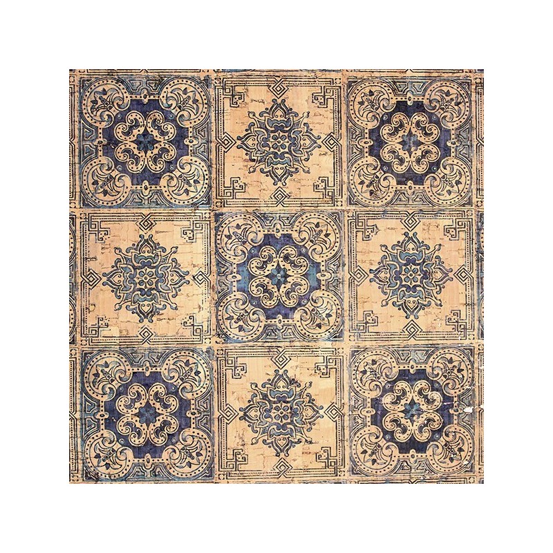 Tecido de Cortiça "Azulejo Português"