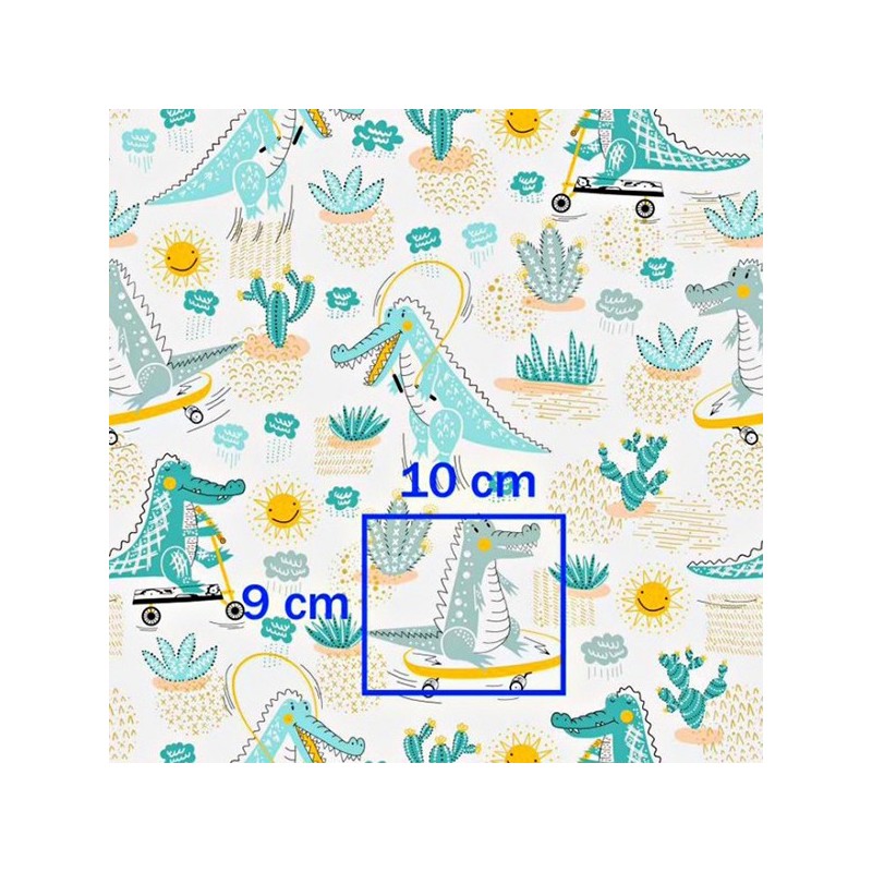 Tecido ABC Fabrics - Crocodiles